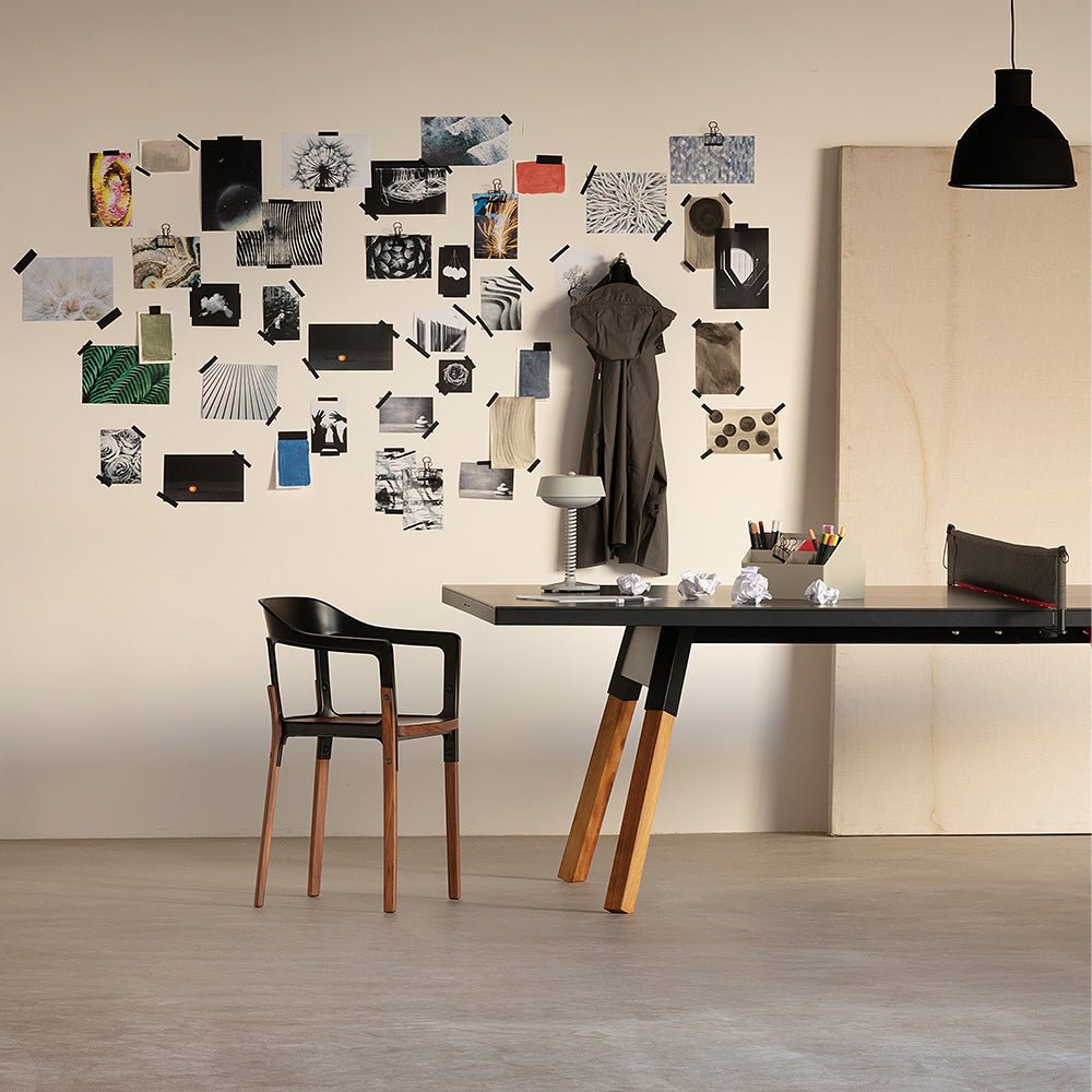You and Me Ping Pong Table 220 by RS Barcelona in Black in a styled interior – In Dubai by WSPR