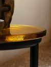 Zigo Coffee Table by Miniforms with Yellow Amber cast glass, edge detail – In Dubai by WSPR