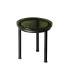 Zigo side table by Miniforms Ø39 x 38.5 cm with Petrol Cast Glass top – In Dubai by WSPR